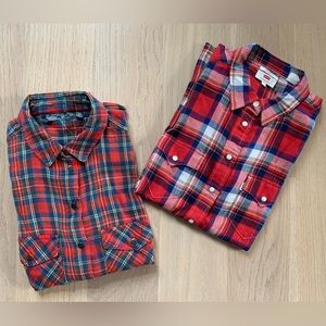 TOPSHOP and LEVI’S Plaid Shirts